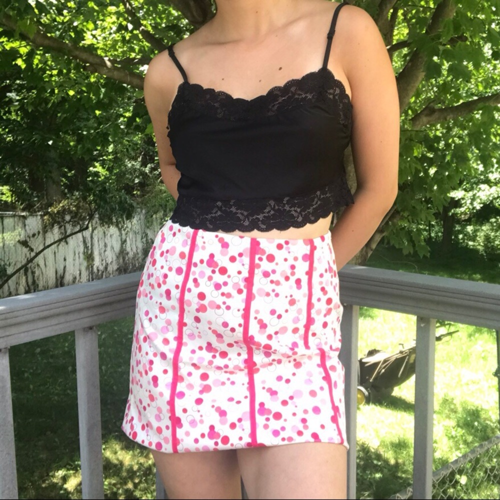 INC polka dot skirt